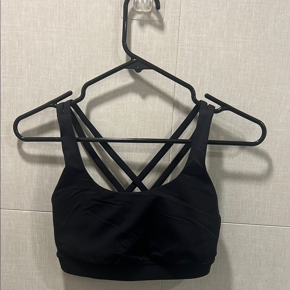 Lululemon Black Strappy Sports Bra Intimates
